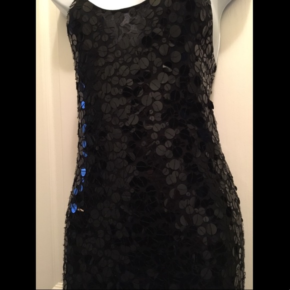 NWOT The Limited Black Sequin Dress XS - Picture 4 of 5